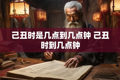 己丑时是几点到几点钟 己丑时到几点钟