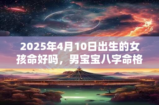 2025年4月10日出生的女孩命好吗，男宝宝八字命格