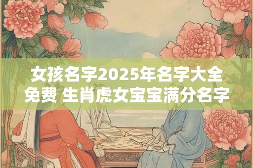 女孩名字2025年名字大全免费 生肖虎女宝宝满分名字鉴赏