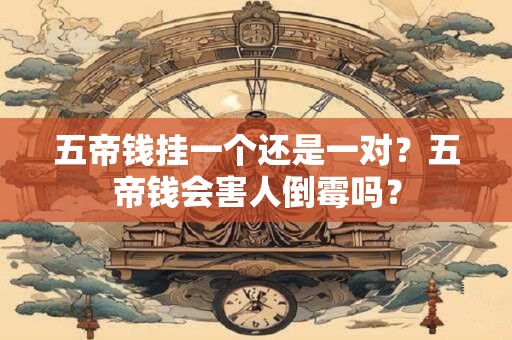 五帝钱挂一个还是一对？五帝钱会害人倒霉吗？