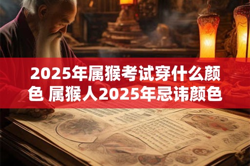 2025年属猴考试穿什么颜色 属猴人2025年忌讳颜色