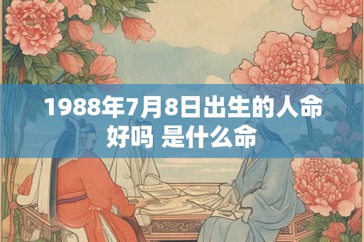 1988年7月8日出生的人命好吗 是什么命