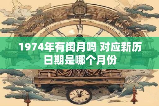 1974年有闰月吗 对应新历日期是哪个月份