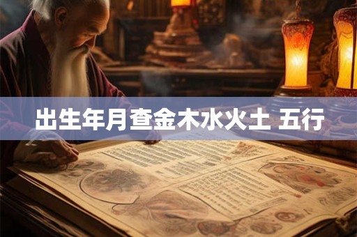 出生年月查金木水火土 五行