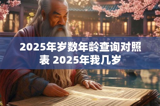 2026年岁数年龄查询对照表 2026年我几岁 2026年岁数年龄查询对照表 2026年我几岁