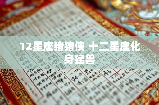 12星座猪猪侠 十二星座化身猛兽
