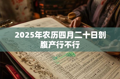 2025年农历四月二十日剖腹产行不行