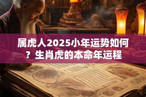 属虎人2025小年运势如何？生肖虎的本命年运程