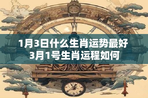 1月3日什么生肖运势最好 3月1号生肖运程如何 1月3日什么生肖运势最好 3月1号生肖运程如何
