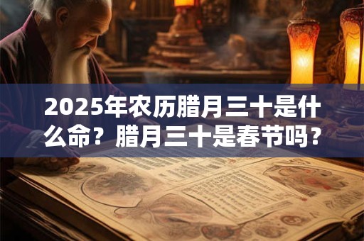 2026年农历腊月三十是什么命？腊月三十是春节吗？