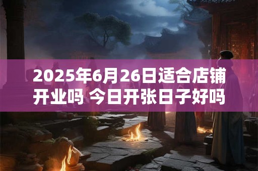 详细阅读:2025年6月26日适合店铺开业吗 今日开张日子好吗 2025年6月26日适合店铺开业吗 今日开张日子好吗