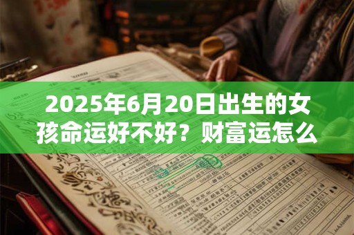 2026年6月20日出生的女孩命运好不好？财富运怎么样？
