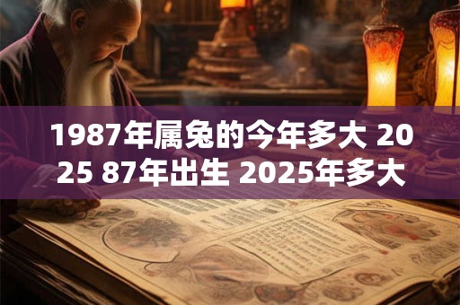 1987年属兔的今年多大 2025 87年出生 2025年多大年龄
