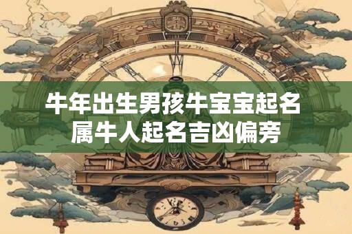 牛年出生男孩牛宝宝起名 属牛人起名吉凶偏旁
