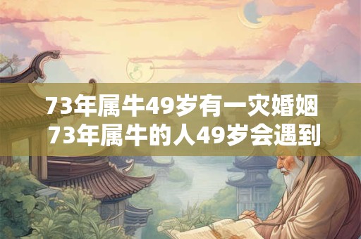 73年属牛49岁有一灾婚姻 73年属牛的人49岁会遇到什么婚姻灾难