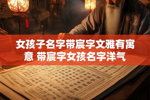 女孩子名字带宸字文雅有寓意 带宸字女孩名字洋气