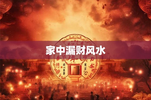 家中漏财风水