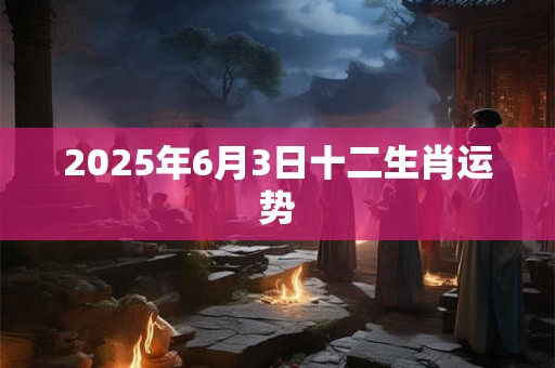 2025年6月3日十二生肖运势