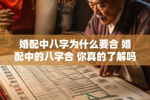 婚配中八字为什么要合 婚配中的八字合 你真的了解吗