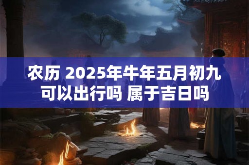 农历 2025年牛年五月初九可以出行吗 属于吉日吗