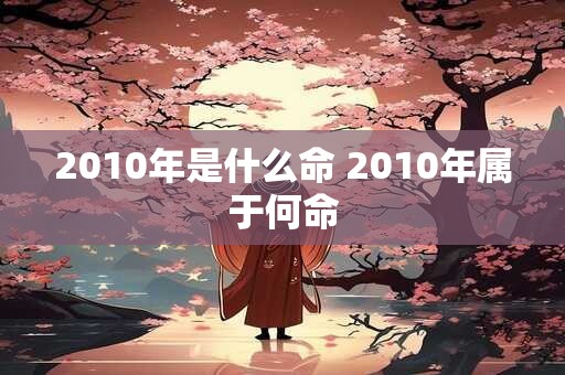 2010年是什么命 2010年属于何命