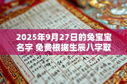 2025年9月27日的兔宝宝名字 免费根据生辰八字取名