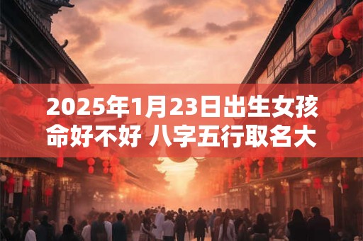 2025年1月23日出生女孩命好不好 八字五行取名大全