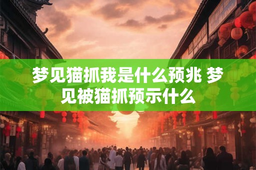梦见猫抓我是什么预兆 梦见被猫抓预示什么