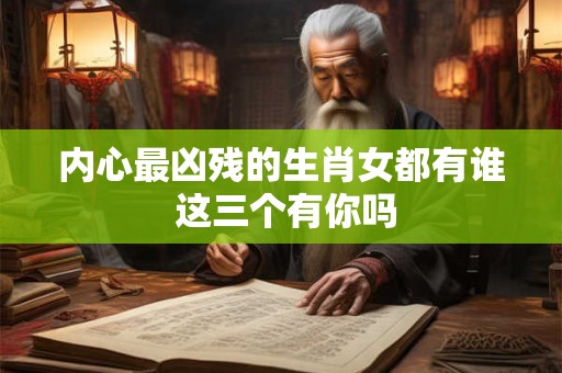 内心最凶残的生肖女都有谁 这三个有你吗
