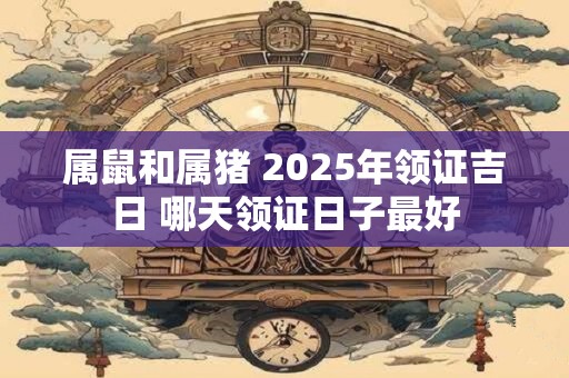 属鼠和属猪 2025年领证吉日 哪天领证日子最好