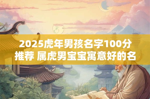 2025虎年男孩名字100分推荐 属虎男宝宝寓意好的名字
