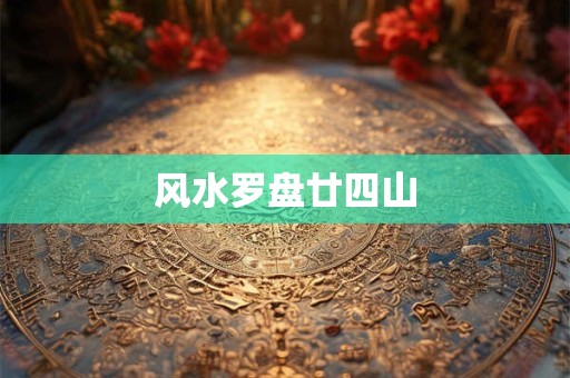 风水罗盘廿四山