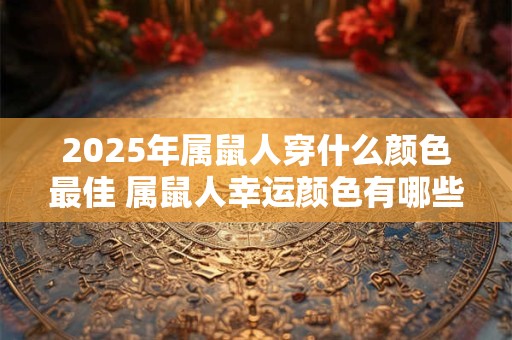2025年属鼠人穿什么颜色最佳 属鼠人幸运颜色有哪些