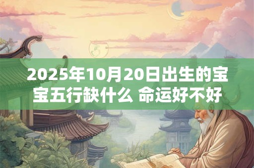 2025年10月20日出生的宝宝五行缺什么 命运好不好