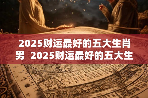 2025财运最好的五大生肖男  2025财运最好的五大生肖