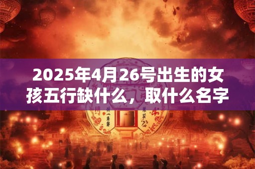 2025年4月26号出生的女孩五行缺什么，取什么名字好