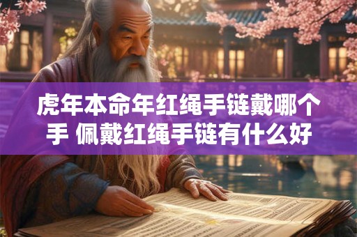 虎年本命年红绳手链戴哪个手 佩戴红绳手链有什么好处