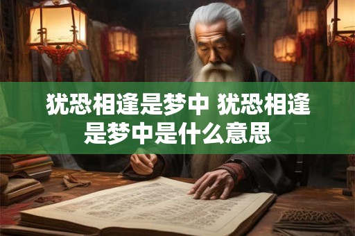 犹恐相逢是梦中 犹恐相逢是梦中是什么意思