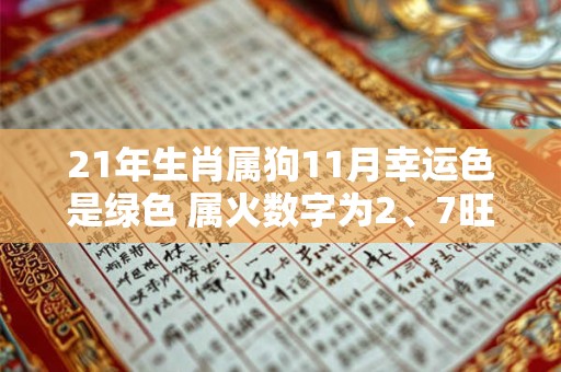 21年生肖属狗11月幸运色是绿色 属火数字为2、7旺运势