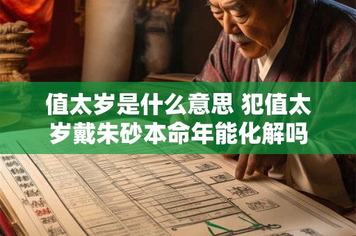 值太岁是什么意思 犯值太岁戴朱砂本命年能化解吗