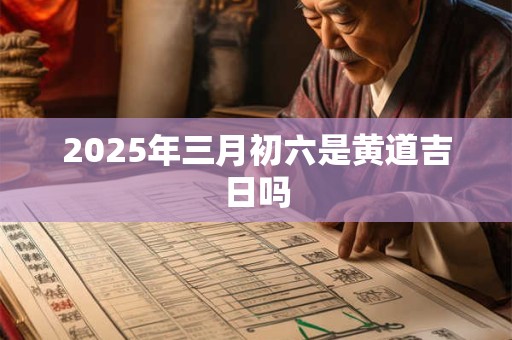2026年三月初六是黄道吉日吗