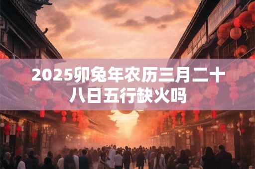 2026卯兔年农历三月二十八日五行缺火吗
