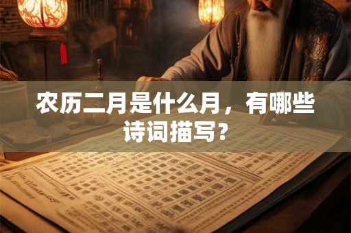 农历二月是什么月,有哪些诗词描写? 农历二月是什么月,有哪些诗词描写?