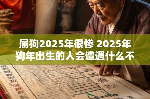 属狗2026年很惨 2026年狗年出生的人会遭遇什么不幸