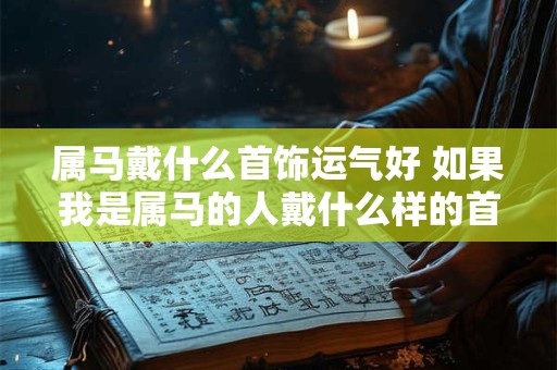 属马戴什么首饰运气好 如果我是属马的人戴什么样的首饰能带来好运