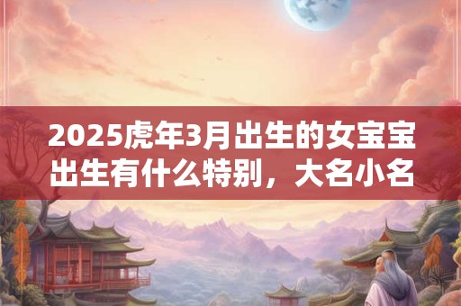 2025虎年3月出生的女宝宝出生有什么特别，大名小名怎么起？
