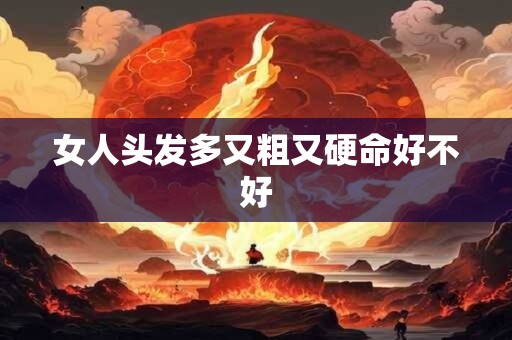 女人头发多又粗又硬命好不好