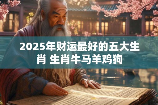 2025年财运最好的五大生肖 生肖牛马羊鸡狗 2025年财运最好的五大生肖 生肖牛马羊鸡狗