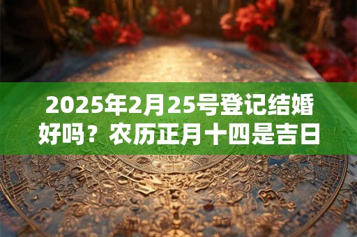 2026年2月25号登记结婚好吗？农历正月十四是吉日吗？