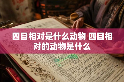 四目相对是什么动物 四目相对的动物是什么